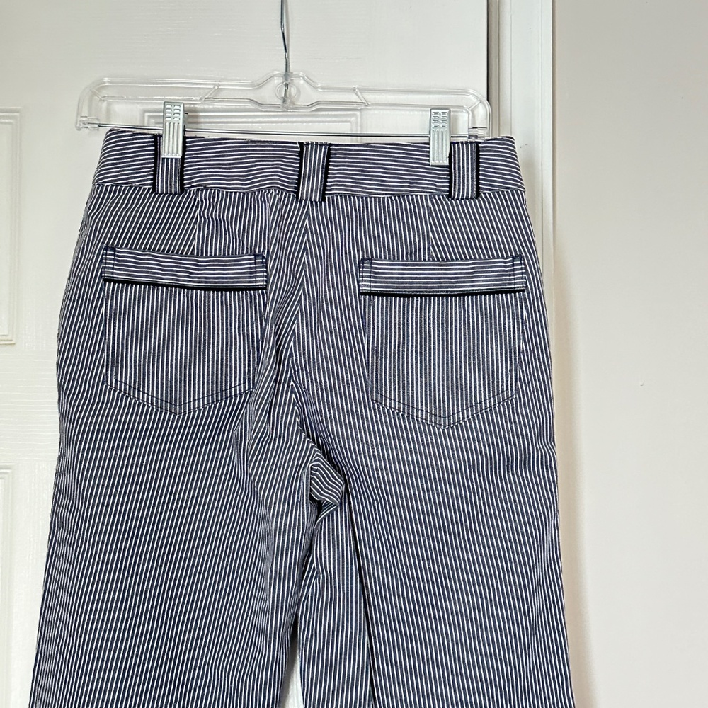 Boden Navy and White Pinstripe Trousers - Picture 5 of 9